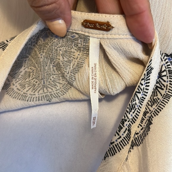 Free People Tree Swing Keyhole Tunic Mini Dress - Picture 8 of 9